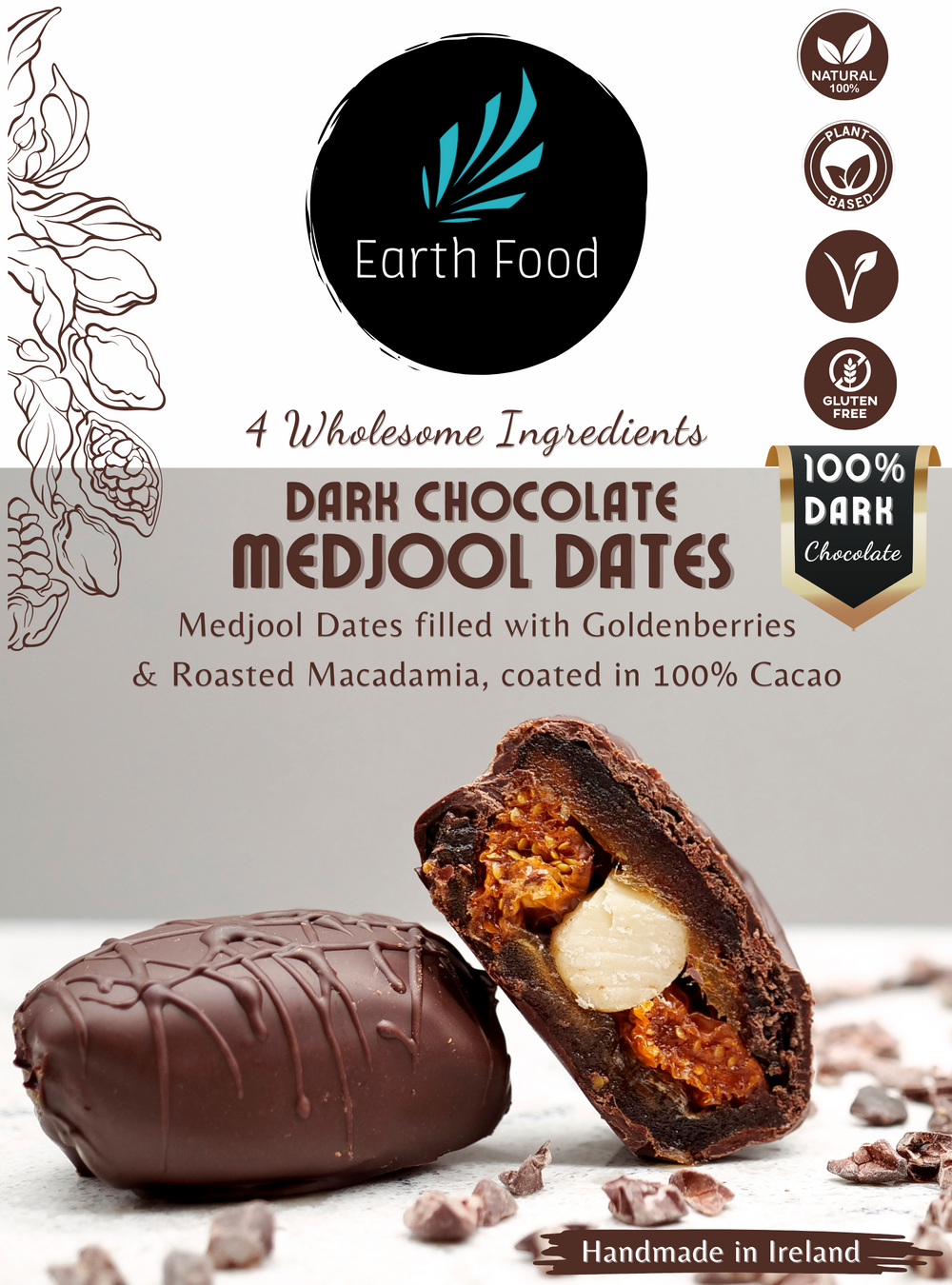 Dark Chocolate Medjool Dates (200g)