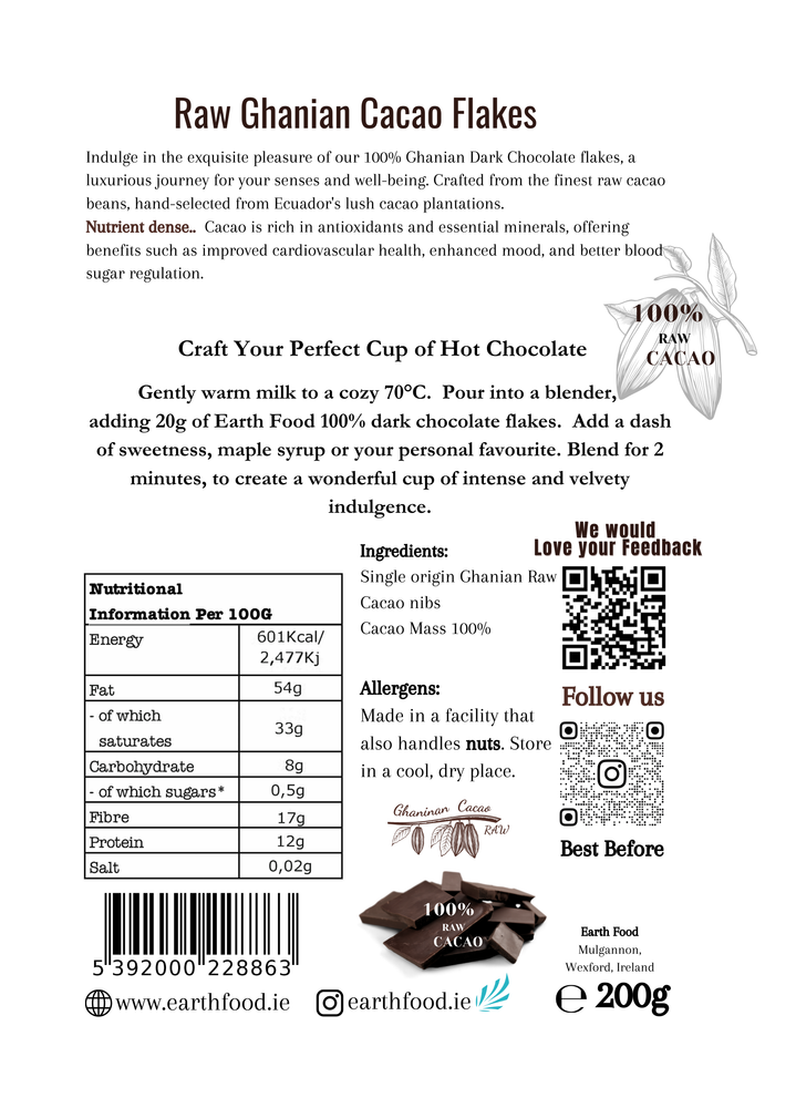 
                  
                    Ecuadorian Raw 100% Cacao Flakes (200g)
                  
                