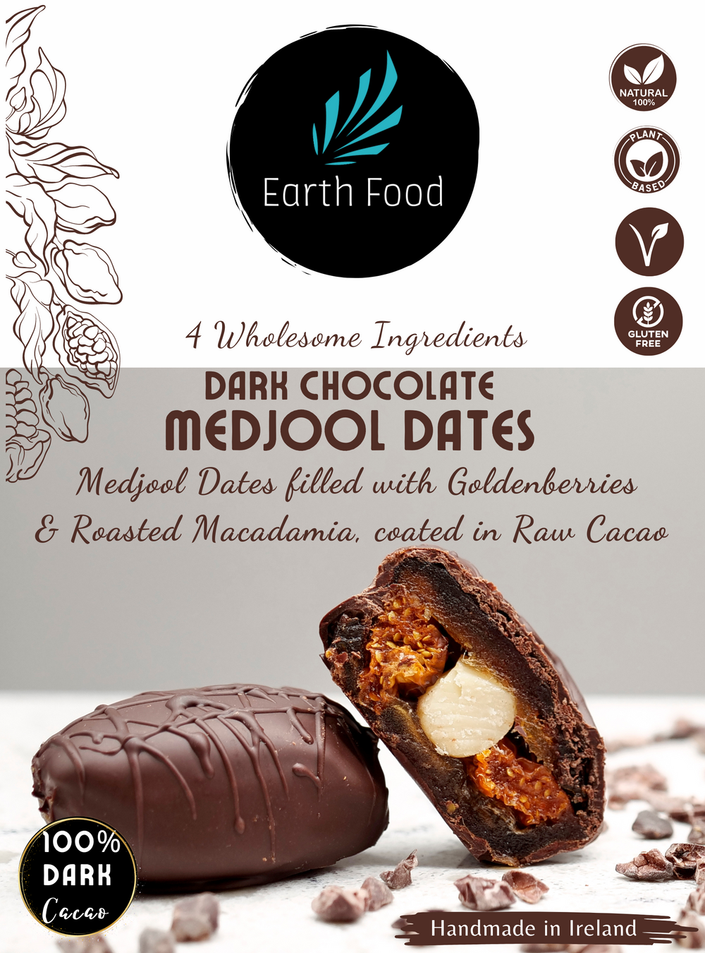 Dark Chocolate Medjool Dates (200g)