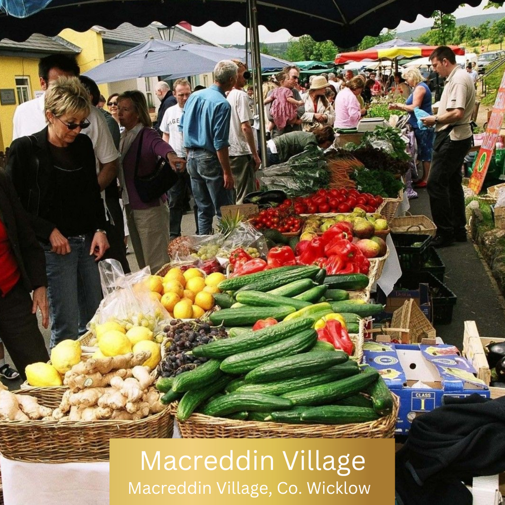 Brooklodge & Macreddin Village Food market, First Sunday of every month.