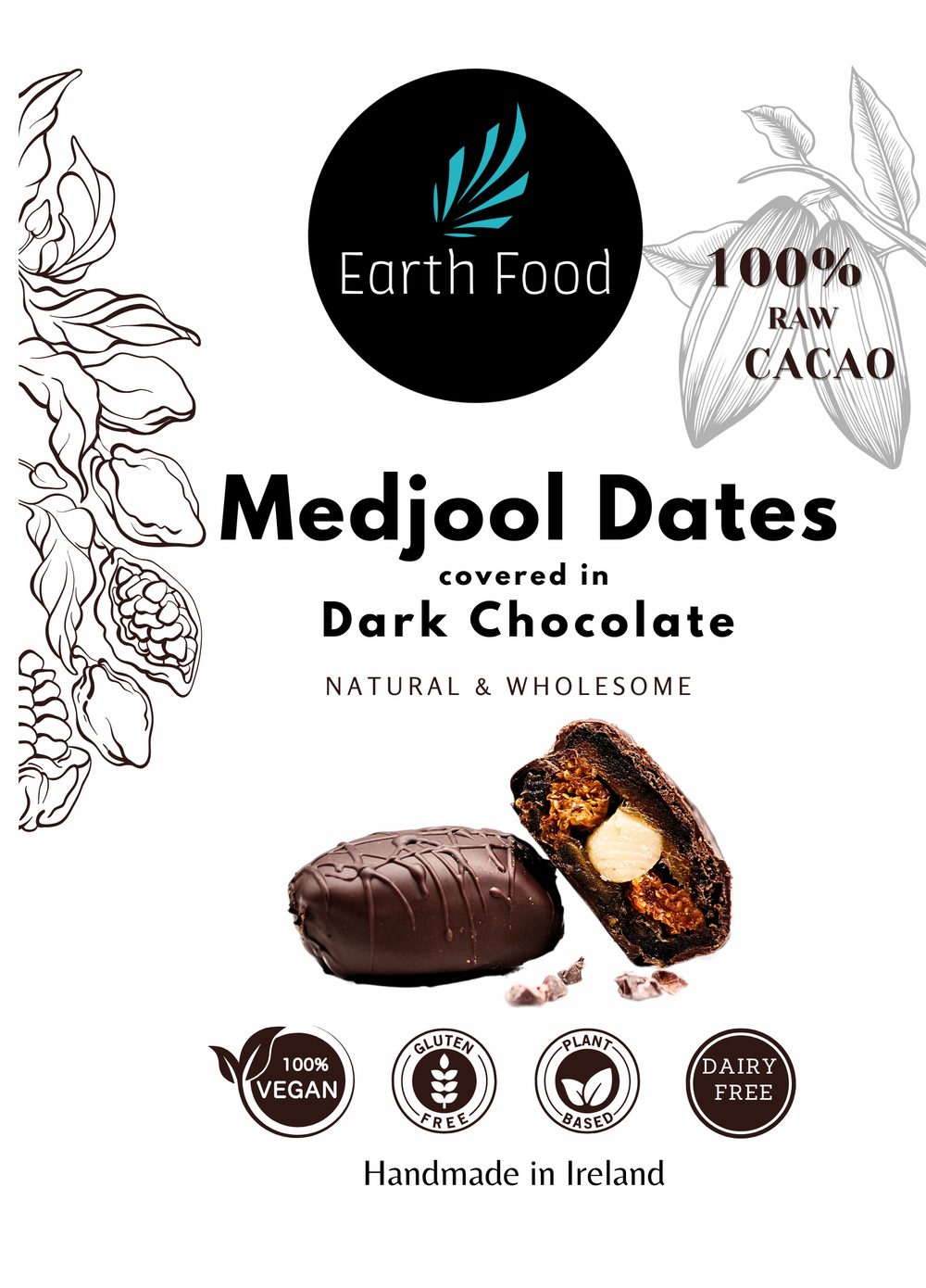 Dark Chocolate Medjool Dates (200g)